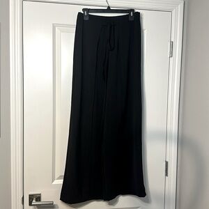 Zara Panel Front Tie Wide Leg Lightweight Pant